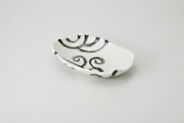 和食器 わらび唐草 楕円皿 37K087-09 まごころ第37集 【キャンセル/返品不可】【メイチョー】