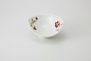 Rakuten - 和食器 紅雪花 片切変型向付 37K085-12 まごころ第37集 【キャンセル/返品不可】【メイチョー】