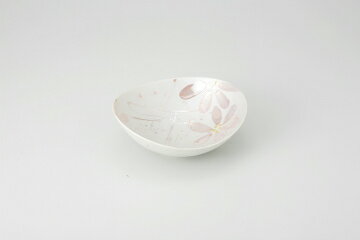 和食器 パール桃花絵 まゆ型鉢 37K040-17 まごころ第37集 【キャンセル/返品不可】【メイチョー】