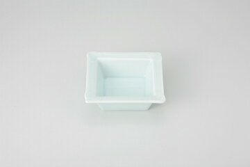 【まとめ買い10個セット品】和食器 青白磁 うず正角鉢 37K127-26 まごころ第37集 【キャンセル/返品不可】【メイチョー】