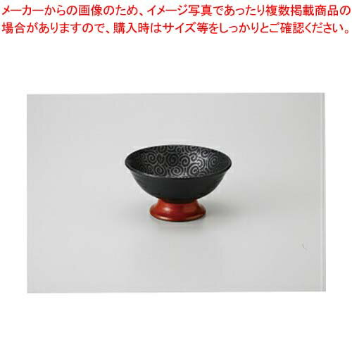 【まとめ買い10個セット品】和食器 朱巻黒唐草 高台小鉢 37Y113-21 まごころ第37集 【キャンセル/返品不可】【メイチョー】