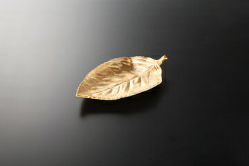 Other Dishes - 【38K248-11】葉型金タタキ 焼物皿まごころ第38集【キャンセル/返品不可】【メイチョー】