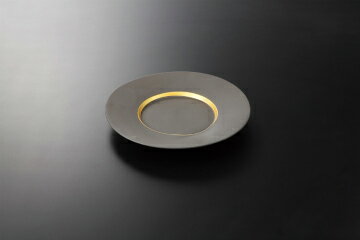 和食器 炭化金帯 9.0皿 37K172-15 まごころ第37集 【キャンセル/返品不可】【メイチョー】