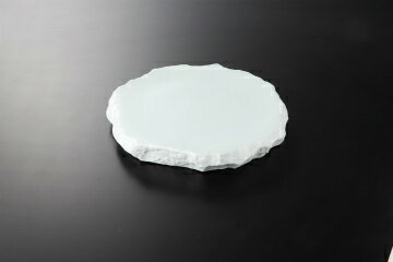 和食器 青白御影 岩高台皿(大) 37K016-11 まごころ第37集 【キャンセル/返品不可】【メイチョー】