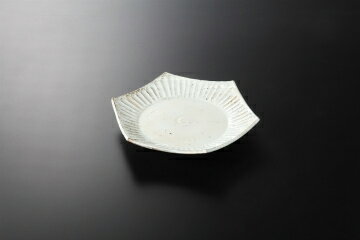 Other - 【38K089-17】粉引削ぎ目 六角皿(大)まごころ第38集【キャンセル/返品不可】【メイチョー】