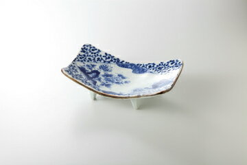 和食器 染付岩牡丹 まな板 37K035-23 まごころ第37集 【キャンセル/返品不可】【メイチョー】