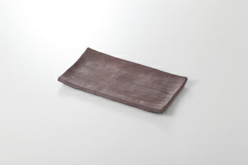 【まとめ買い10個セット品】和食器 いぶし黒 長角皿 37K200-12 まごころ第37集 【キャンセル/返品不可】【メイチョー】