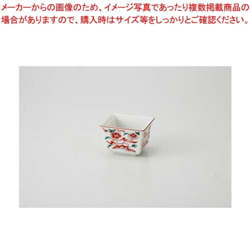 【まとめ買い10個セット品】和食器 花赤絵 角小付 37A138-31 まごころ第37集 【キャンセル/返品不可】【メイチョー】