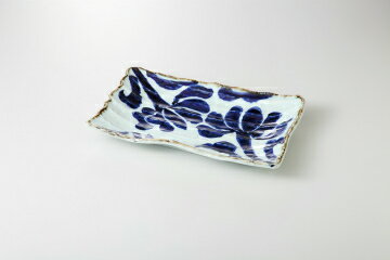 【38K291-08】藍扇花 長角皿まごころ第38集【キャンセル/返品不可】【メイチョー】