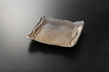 【まとめ買い10個セット品】和食器 熔岩流 ちぎり角大皿 37K013-08 まごころ第37集 【キャンセル/返品不可】【メイチョー】