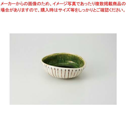 【まとめ買い10個セット品】和食器 十草内織部 楕円鉢 37Q026-19 まごころ第37集 【キャンセル/返品不可】【メイチョー】