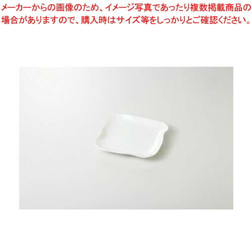 和食器 白磁イルタ 14cmナデ角皿 37H215-13 まごころ第37集 【キャンセル/返品不可】【メイチョー】