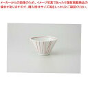 和食器 赤ストライプ 4.0切立丼 37M343-12 まごころ第37集 【キャンセル/返品不可】【メイチョー】