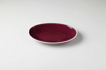 和食器 クレイズ紫 オーバルプレートS 37K385-04 まごころ第37集 【キャンセル/返品不可】【メイチョー】