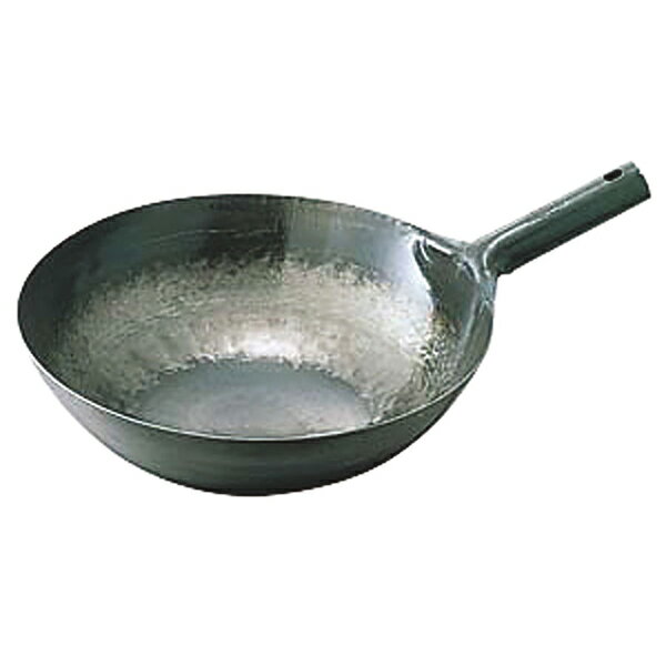 鉄打出片手中華鍋 1.2mm 36cm【メイチョー】