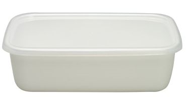 野田琺瑯 White Series レクタングル深型 Lシール蓋付 WRF-L【メイチョー】