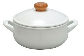 野田琺瑯 琺瑯ポーチカ キャセロール 20cm PO-20W【メイチョー】