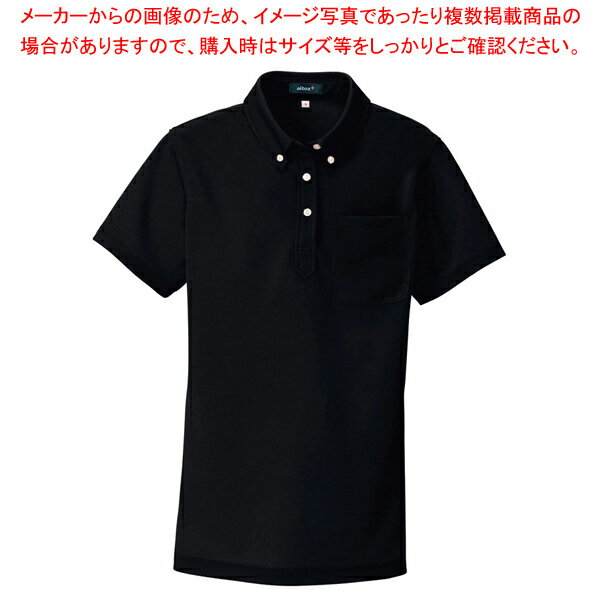 吸汗速乾 半袖ポロシャツ ブラック LL AZ-10599
