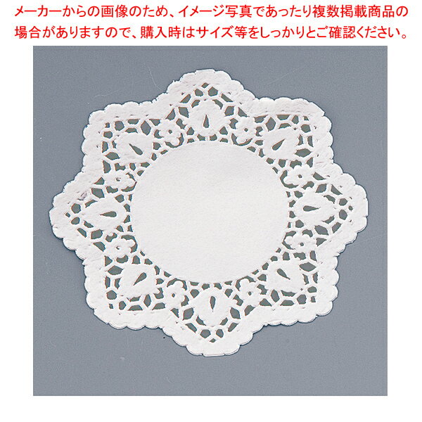 【まとめ買い10個セット品】ドイリー 丸型レースペーパー (100枚入) 5号【メイチョー】