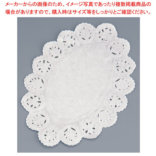 ドイリー 小判型レースペーパー (100枚入) 10号【メイチョー】