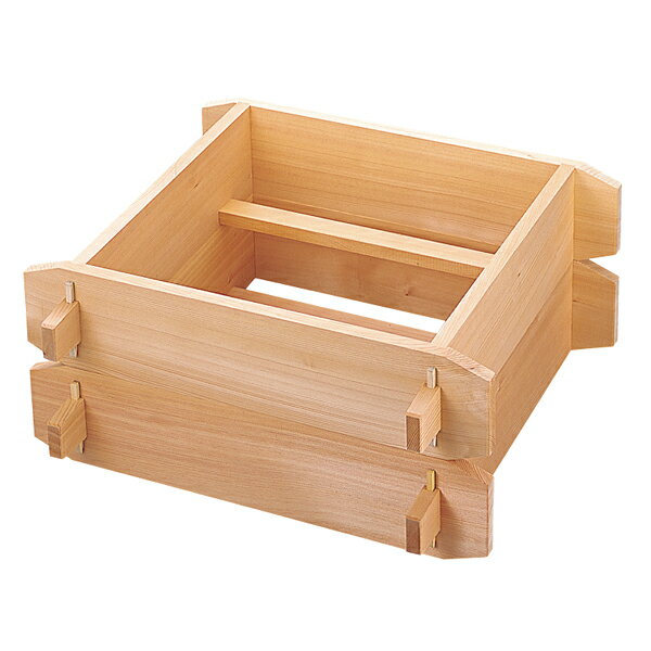 木製　角セイロ　関東型(サワラ材)　42cm【メイチョー】