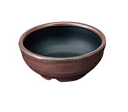 G33BNB　丸小鉢　小　ブラウン/黒 空草土【メイチョー】