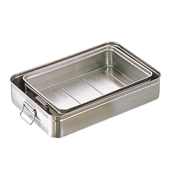 18-8 番重バット(手付) 大 110 深型 22008-1【メイチョー】