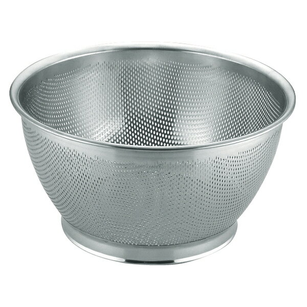 18-8 パンチング 深型ザル 27.5cm φ2.2 9907127【メイチョー】