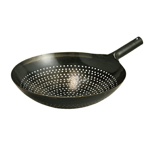 山田　鉄　穴明ザーレン鍋　30cm【中華鍋 人気 中華鍋 便利 炒め鍋 中華フライパン 中華鍋 オススメ 中華鍋 フライパン 中華鍋 チャーハン 中華なべ ちゅうかなべ】【メイチョー】