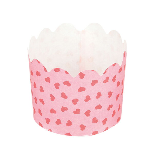 パール金属 ベイクイージー 紙製マフィンカップ60mm(プチハート)(12枚入) 【バレンタイン 手作り】【メイチョー】