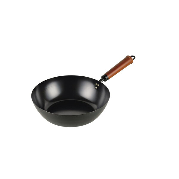 鉄製、オール熱源対応いため鍋です。 強火で一気に調理できます。手持ち部分が木製で持ちやすい。丈夫で長持ち、衛生的で人気商品です。家庭用にオススメです。商品の仕様サイズ(mm)：全長455×幅265×高さ115重量：990g板厚：1.5材質：...