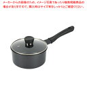 キャスティエ ダイヤモンドコートIH対応ガラス蓋付片手鍋18cm【メイチョー】
