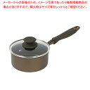 ロングライフメガストーンII IH対応ガラス蓋付片手鍋16cm 【メイチョー】