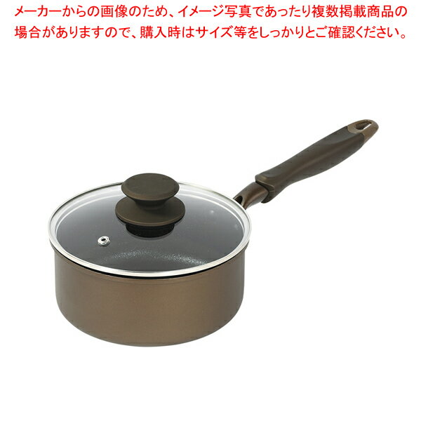 Ih Compatible - ロングライフメガストーンII IH対応ガラス蓋付片手鍋18cm 【メイチョー】