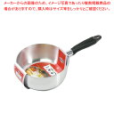 中華家 IH対応アルミ製目盛付片手ラーメン鍋18cm 【メイチョー】