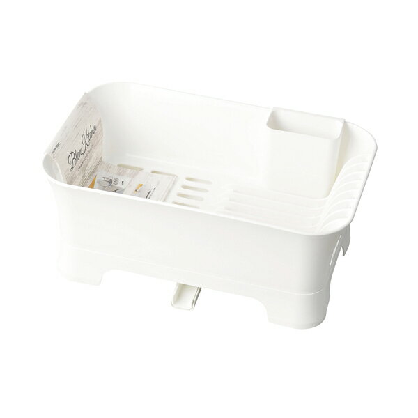 シンク脇で水切りできる水が流れる水切りバスケットです。トレーや、スプーンや箸を入れられる水切りポケット付です。トレーを置く位置に合わせて排水ノズルの向きは3方向に、長さ95?160mmで調整可能。ノズルを外して付属のゴムキャップをセットすれ...