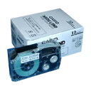 【まとめ買い10個セット品】 カシオ ネームランド用テープカートリッジ XR-12X-5P-E 透明 黒文字 5巻(1巻8m)【メイチョー】