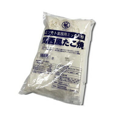 【まとめ買い12個セット品】蜜元 関西風たこ焼き専用粉 1kg×12袋【メイチョー】
