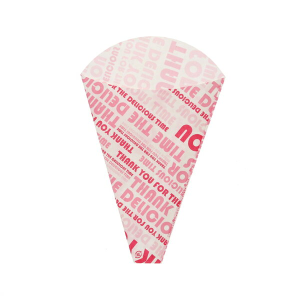 クレープ三角袋 デリシャスタイム ピンク 100枚【メイチョー】