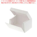 【まとめ買い10個セット品】HEIKO サイドオープンケーキ箱 3号 白 ポケット付 10枚【メイチョー】