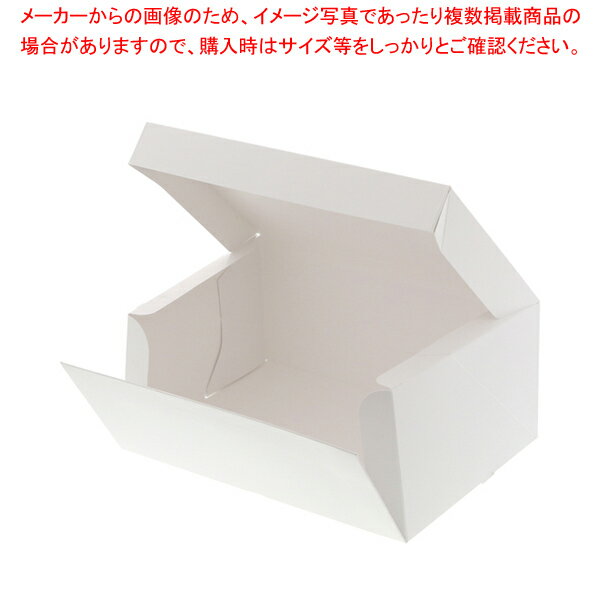 HEIKO サイドオープンケーキ箱 4号 白 ポケット付 10枚【メイチョー】