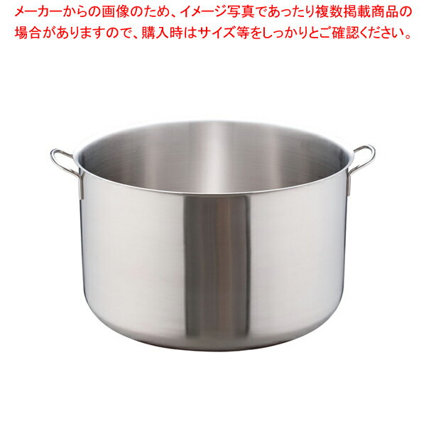 ムラノ インダクション18-8半寸胴鍋 (蓋無)60cm【ずんどう ラーメン 半寸胴鍋 おでん用 鍋 寸胴型 ずんどうなべ 人気の鍋 業務用 半寸胴鍋 ラーメン用 鍋 ずん胴 おでんの鍋 寸胴なべ スープ 寸胴 スープ鍋 業務用鍋 カレー スープ用鍋】【メイチョー】