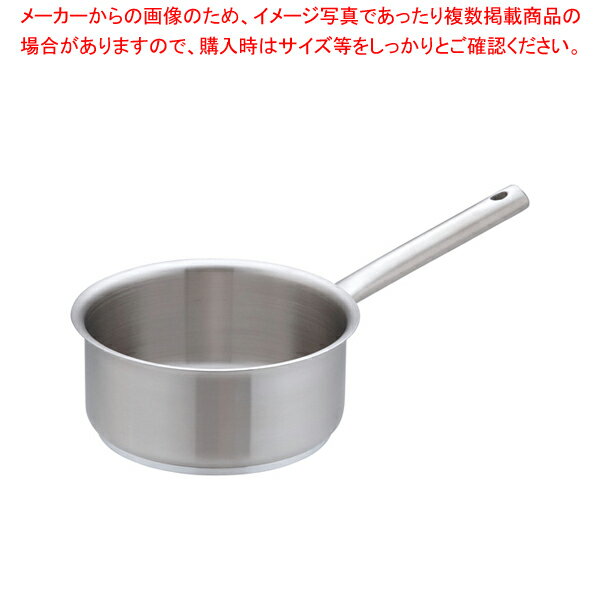 【まとめ買い10個セット品】ムラノ インダクション18-8片手浅型鍋 (蓋無)18cm【 片手鍋 片手鍋18cm】【メイチョー】
