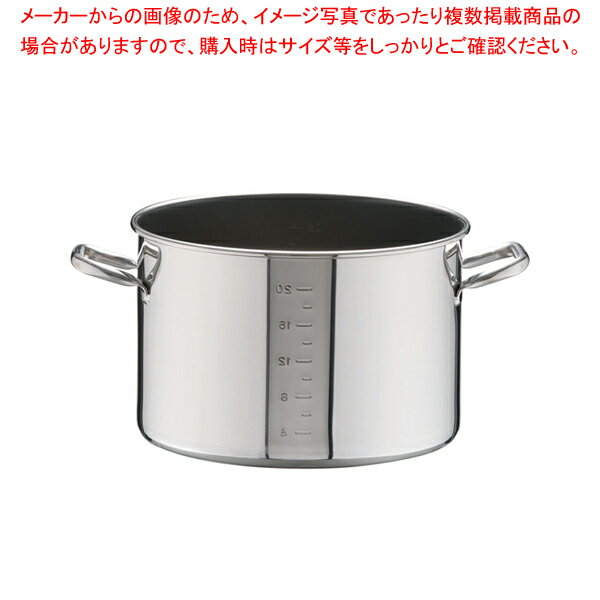 SAパワー・デンジ アルファ 半寸胴鍋 36cm(蓋無)目盛付【ラーメン 半寸胴鍋 おでん用 鍋 寸胴型 ずんどうなべ 人気の鍋 業務用 半寸胴鍋 ラーメン用 鍋 ずん胴 おでんの鍋 寸胴なべ スープ 寸胴 スープ鍋 業務用鍋 カレー スープ用鍋】【メイチョー】