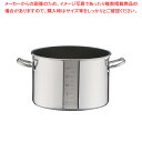 SAパワー・デンジ アルファ 半寸胴鍋 36cm(蓋無)目盛付【ラーメン 半寸胴鍋 おでん用 鍋 寸胴型 ずんどうなべ 人気の鍋 業務用 半寸胴鍋 ラーメン用 ...