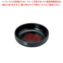 6.5寸 大和菓子鉢 黒内角布目 75000870【丸盆 丸盆 業務用】【メイチョー】