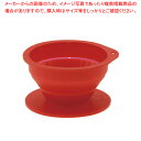 シリコン 折りたたみコーヒードリッパー オーバル レッド 4カップ【メイチョー】