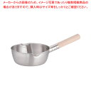 18-8木柄計量雪平鍋(両口・目盛付) 18cm【雪平鍋 人気の鍋 使いやすい鍋ランキング 煮物鍋ブランド キッチン鍋鍋ブランド 長く使える鍋】【メイチョー】