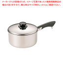 18-0深型ソースパン 18cm【ih用ソースパン IH対応おしゃれソースパン 業務用ソースパン スープ鍋 お味噌汁鍋 ソース鍋プロ愛用 片手鍋 IH 100V対応 業務用】【メイチョー】