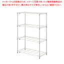 【まとめ買い10個セット品】PLワイヤーシェルフ SSM6045 4段 25P120-S【メイチョー】